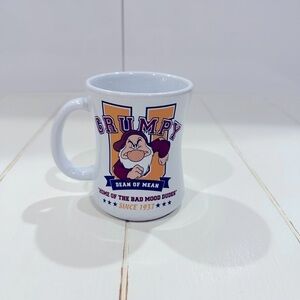 Disney Grumpy Dwarf Mug – “Dean of Mean” White Ceramic Coffee Cup ✨